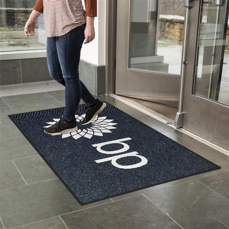 Benzin İstasyonu Şirketlerine Özel Siyah Logolu Paspas