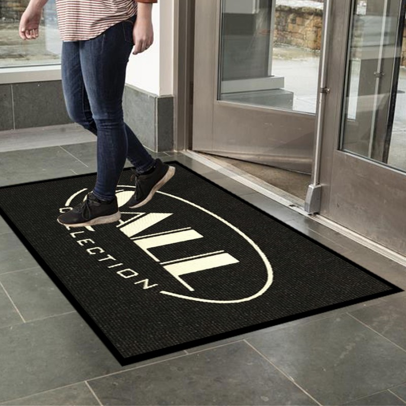 Firmalara Özel Beyaz Siyah Logolu Paspas Sall