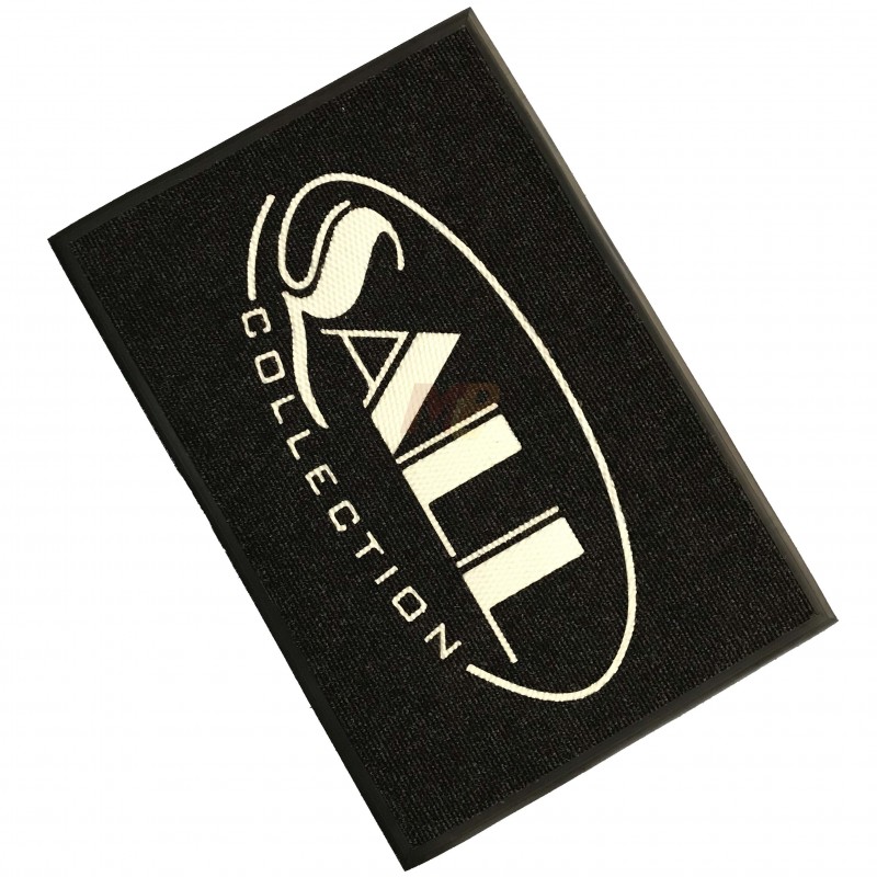 Firmalara Özel Beyaz Siyah Logolu Paspas Sall