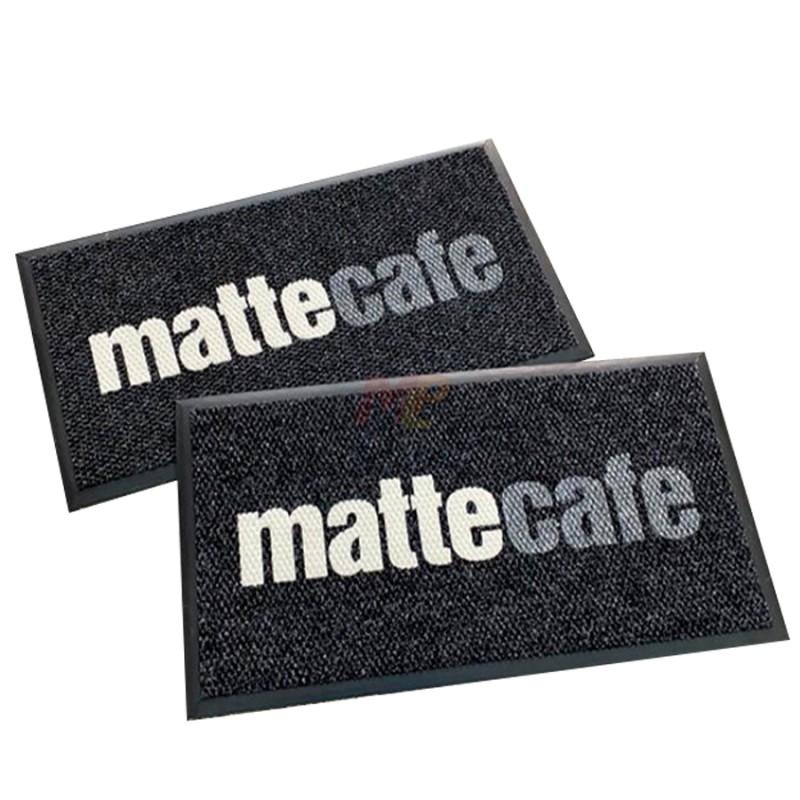 Cafe Bar Kulüp Lokanta Restorant Siyah Logolu Paspas