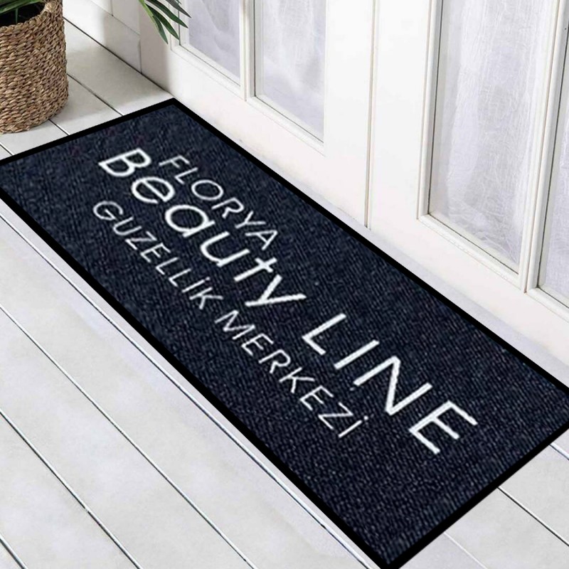 Estetik Güzellik Merkezi Siyah Logolu Paspas