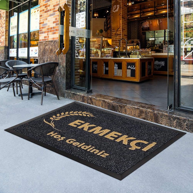 Fırın Şarküteri Büfe Siyah Logolu Paspas