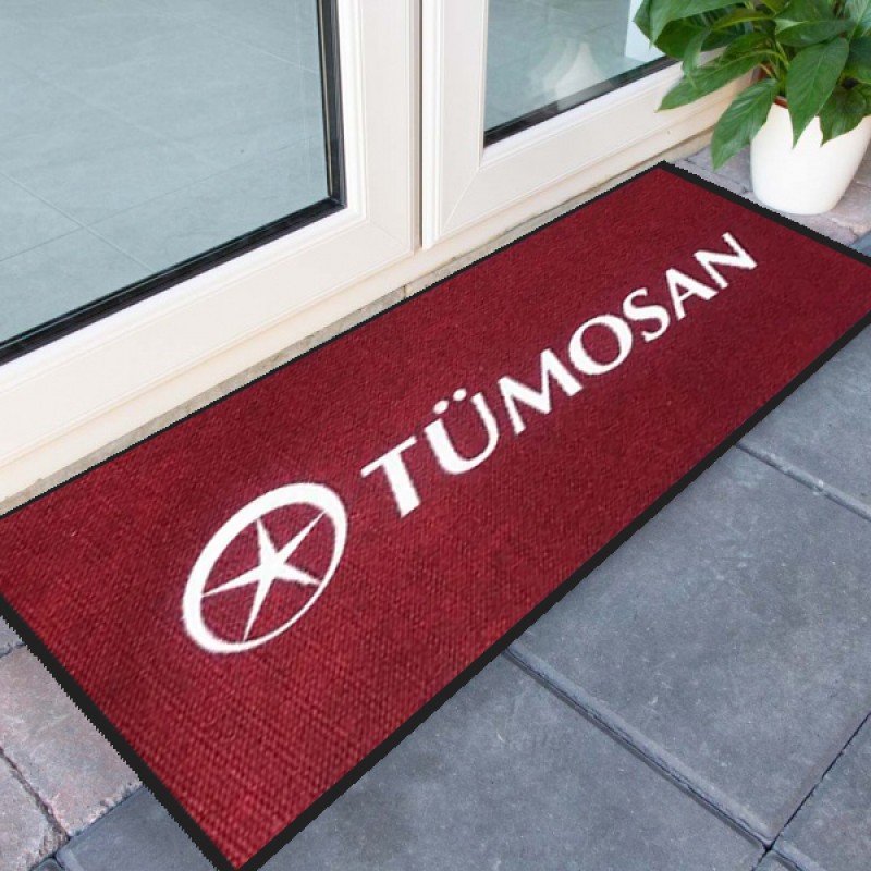 Firmalara Özel Bordo Logolu Paspas