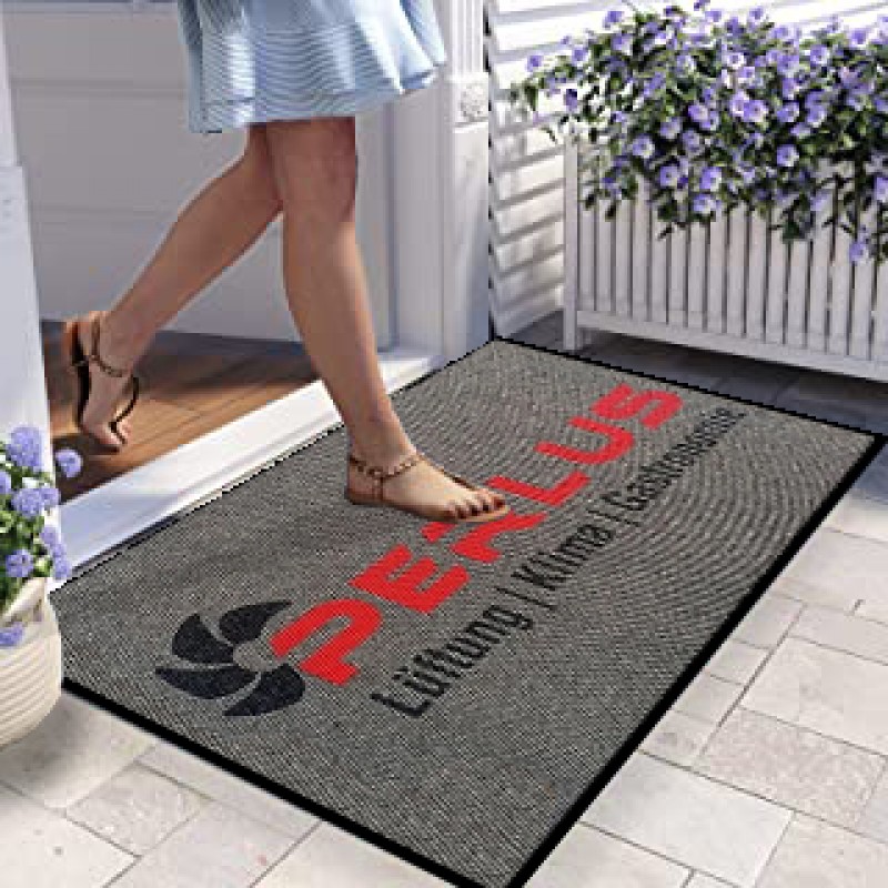 Firmalara Özel Gri Logolu Paspas