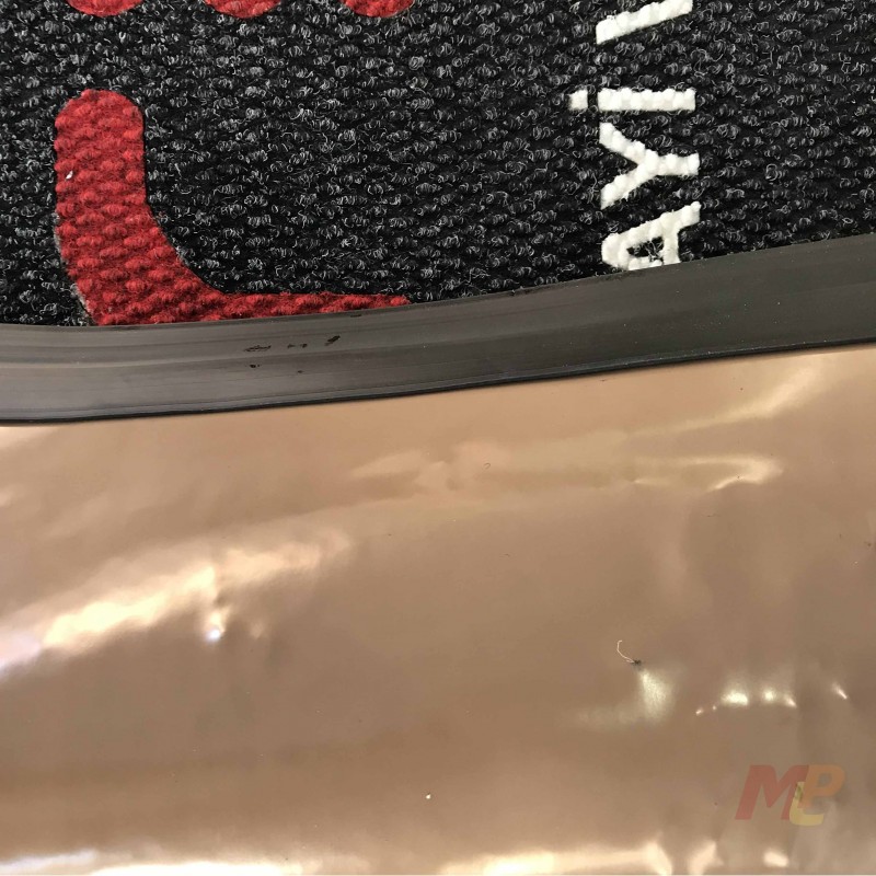 Firmalara Özel Kırmızı Siyah Tabanlı Logolu Paspas Trio