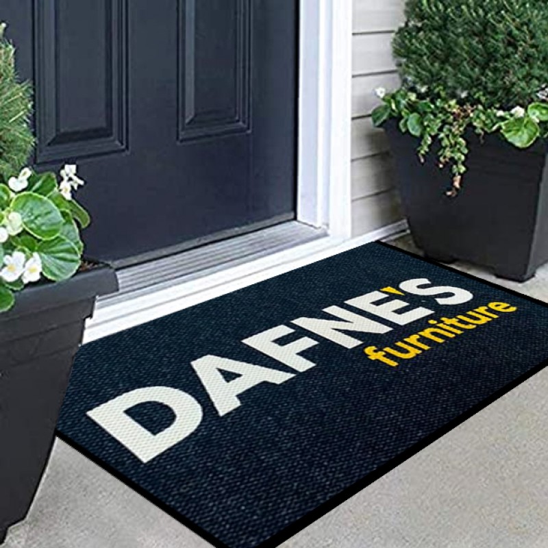 Firmalara Özel Lacivert Logolu Paspas