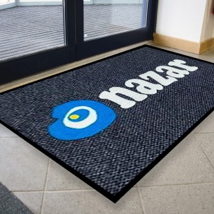 Firmalara Özel Nazar Lacivert Logolu Paspas