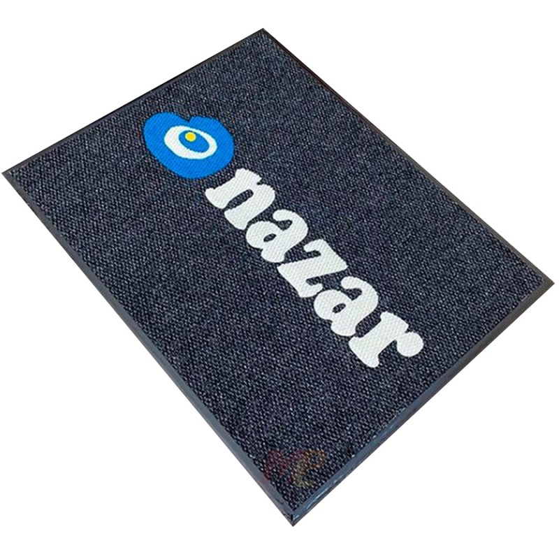 Firmalara Özel Nazar Lacivert Logolu Paspas