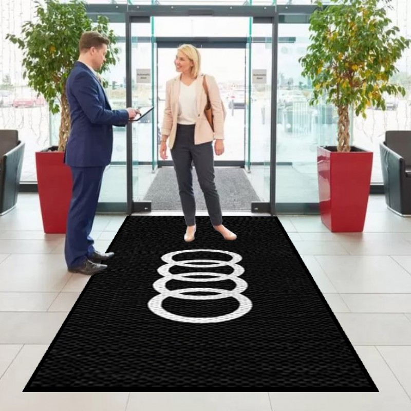 Galeri Ses Sistemi Modifiye Garage Sound Beyaz Siyah Logolu Paspas