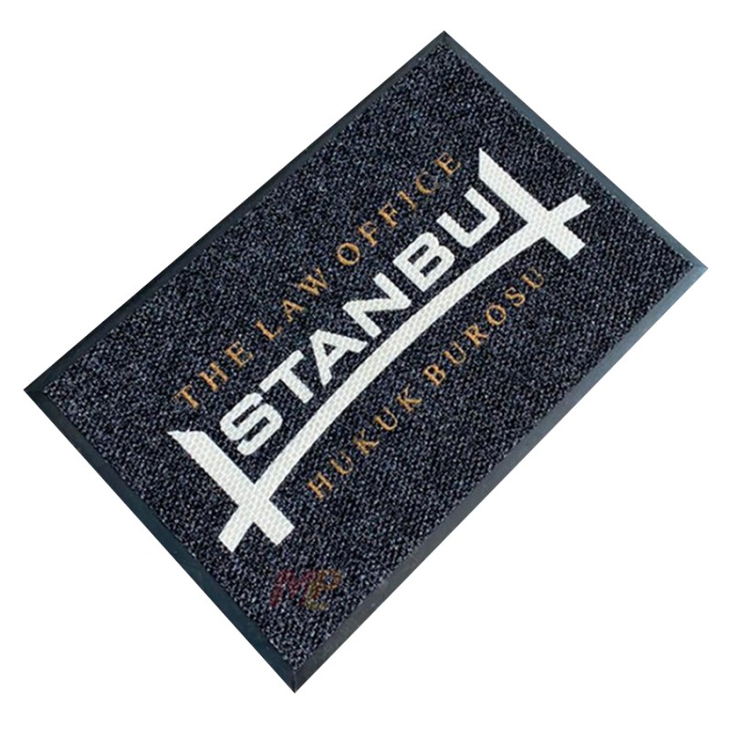 İstanbul Gri Logolu Paspas