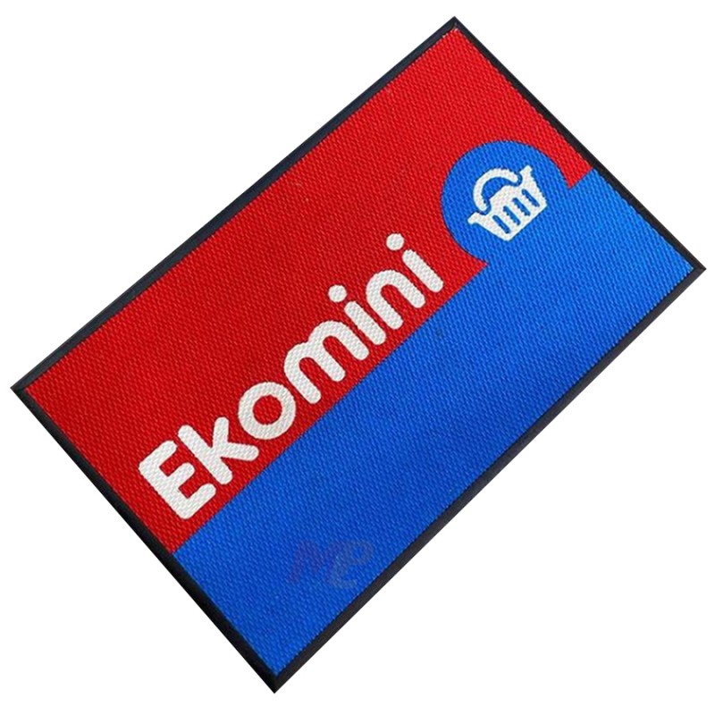 Market Tekel Bayii Mavi Kırmızı Logolu Paspas