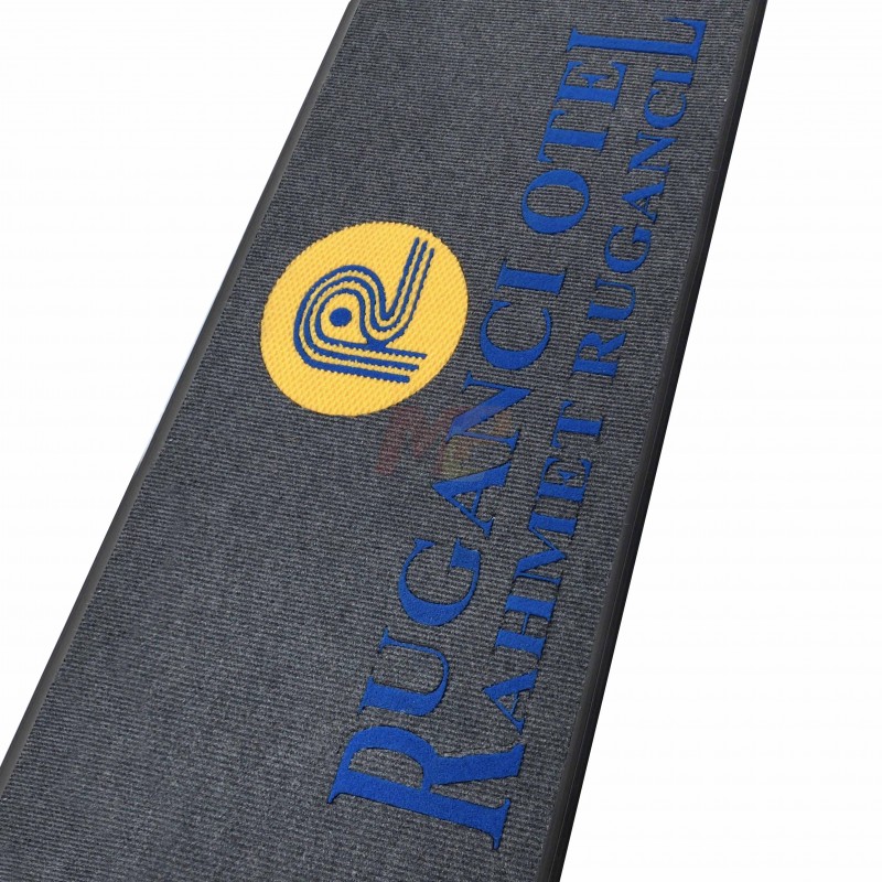 Otellere Gri Logolu Paspas Rugancı