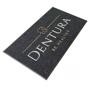 Poliklinik Hastane Ağız ve Diş Sağlığı Siyah Logolu Paspas