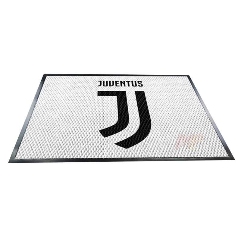 Taraftar Spor Salonu Juventus Siyah Beyaz Logolu Paspas